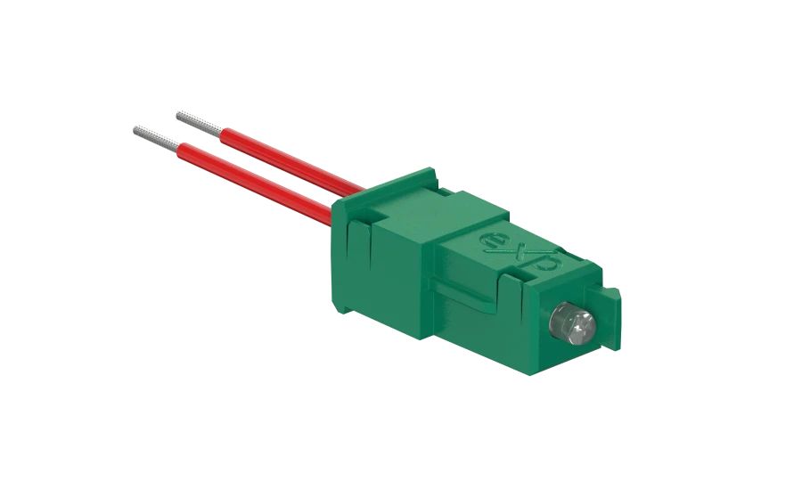 CADUCEUS ALING Experience LED indicator with wires, 230V~, green, art. 72182.12
