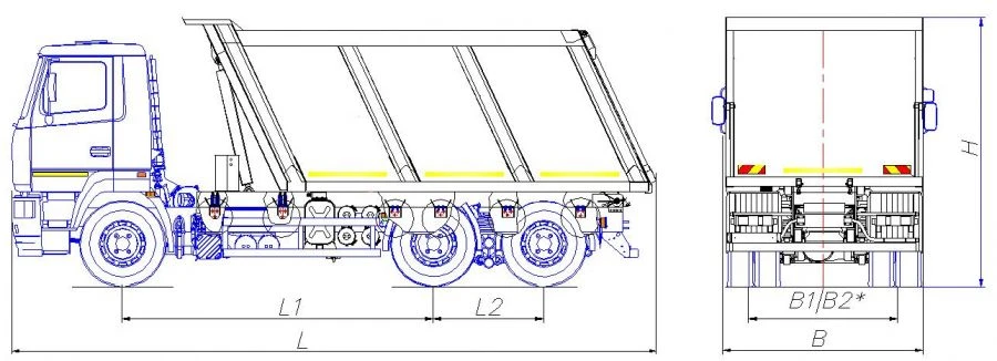Universal road maintenance machine model MK-3535-11