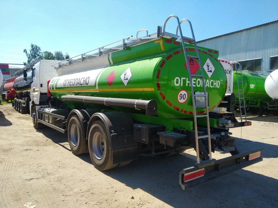 Tank truck for dangerous goods transportation type 9666S (Modifications 9666S1 on KAMAZ 65208-S5 chassis)