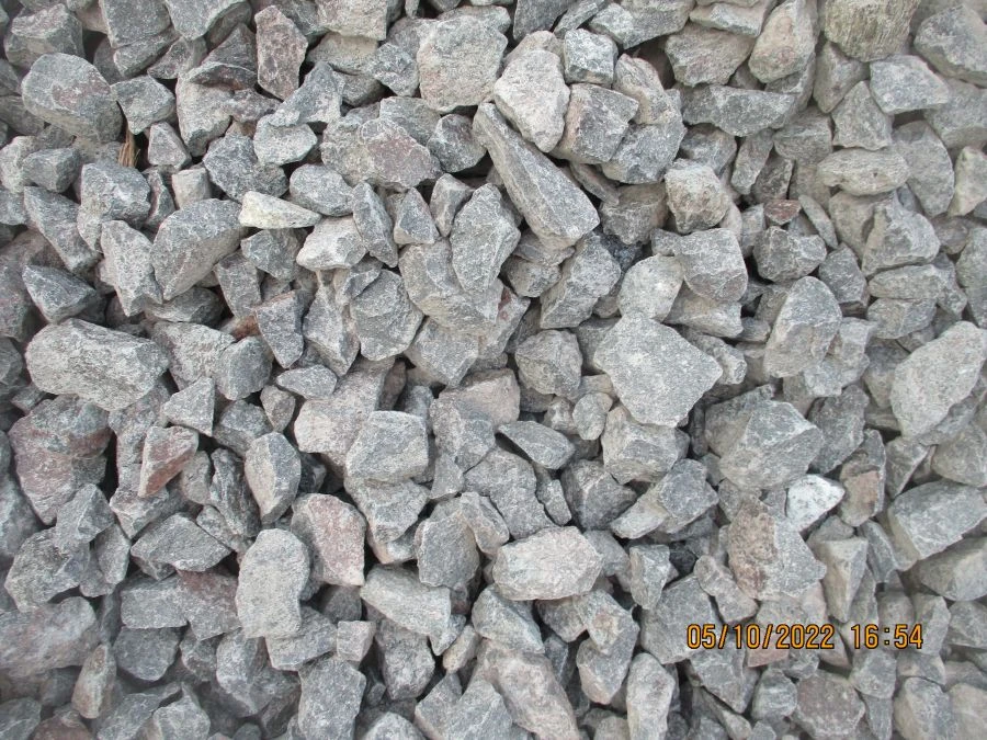 Crushed stone from gabbro-diabase fraction from 31,5 to 63 mm