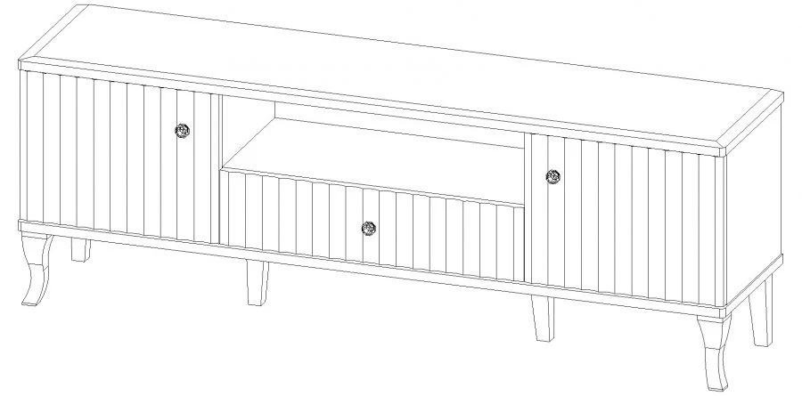 Set of furniture for common room "Buongiorno" TV cabinet art.T507 S01