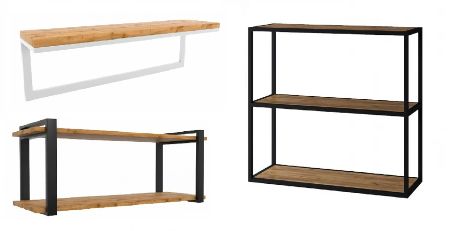 Metal wall shelf RM 09/03