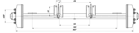 2PTS-8.27.01.000 Wheel axle