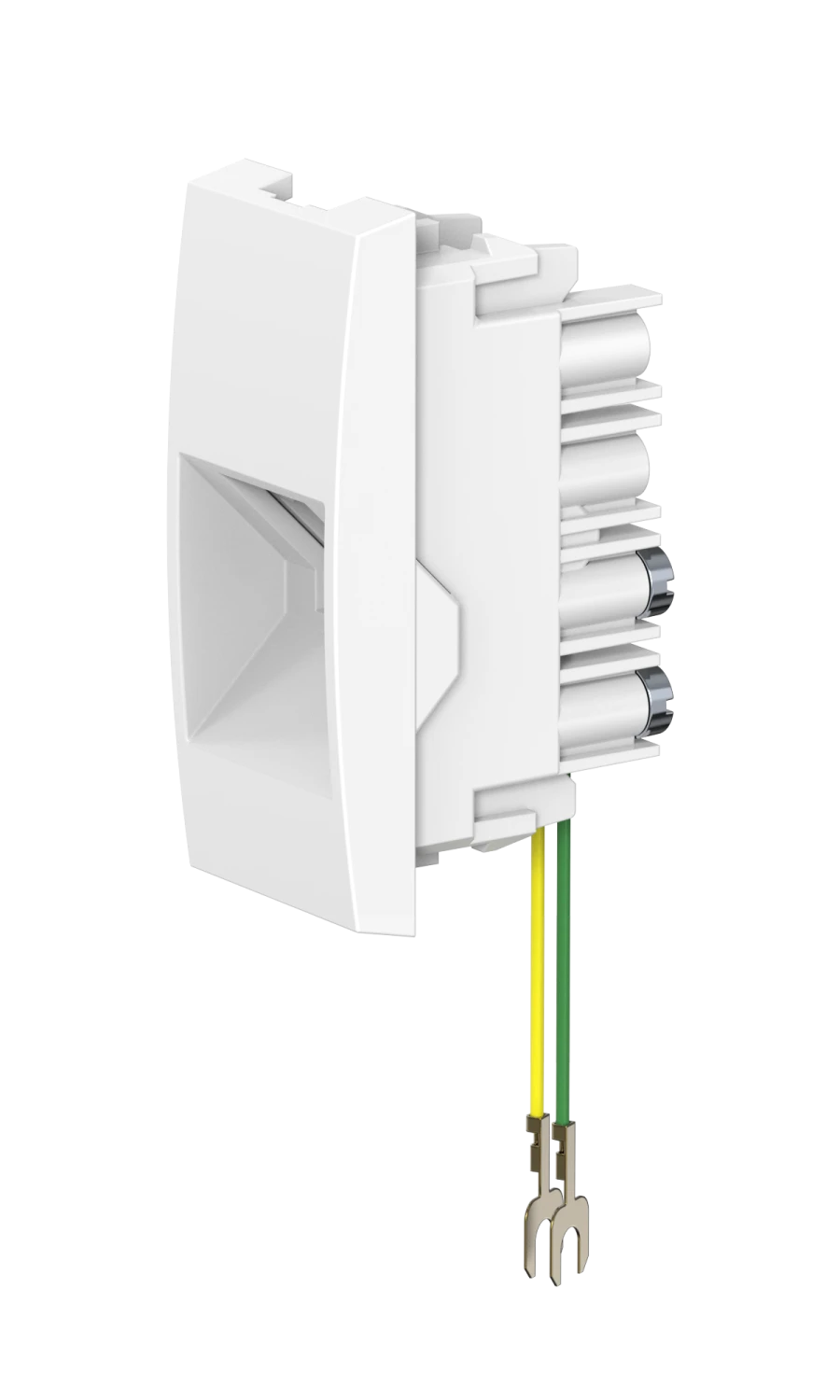 CADUCEUS ALING MODE Flush-mounted telephone socket RJ12 6P2C, 1M, white, art. 661.0