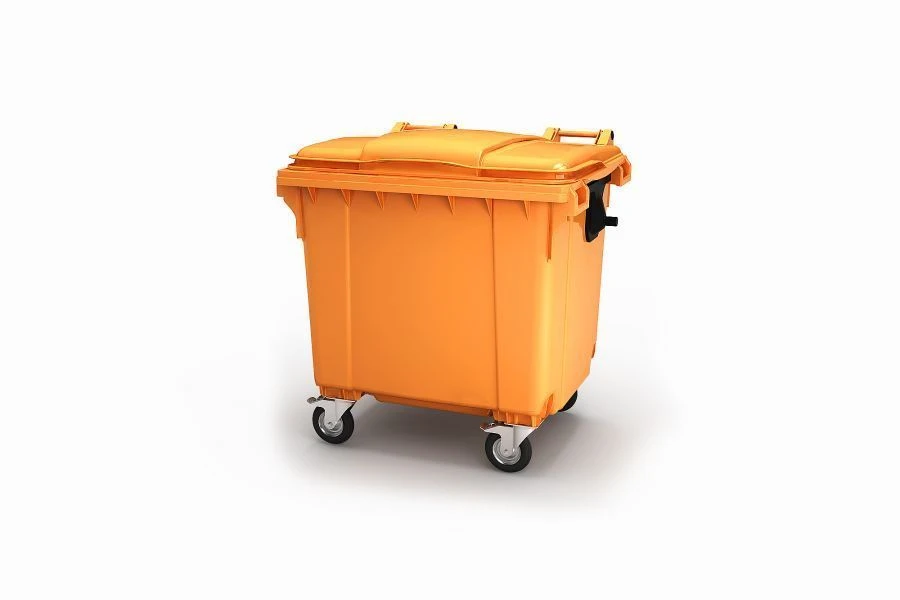 Mobile waste bin 1100l Art.29.C19 (20.807.1.30.PE; 21.056.30.PE)
