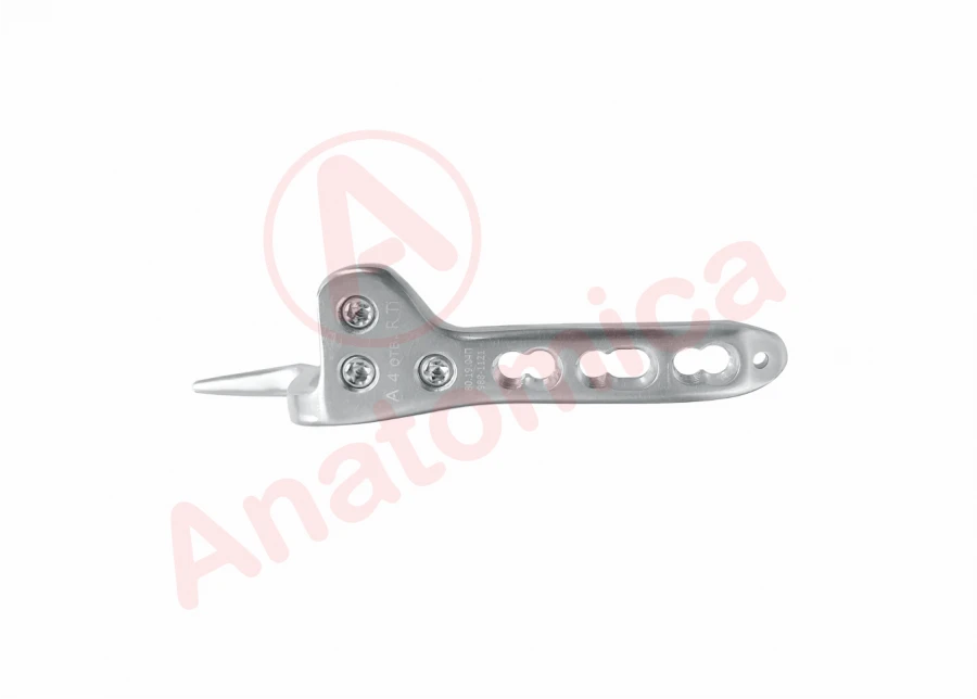 Hook plate with angular stability