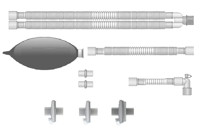 Respiratory devices for joint use with anaesthetic and resuscitation equipment, version: a