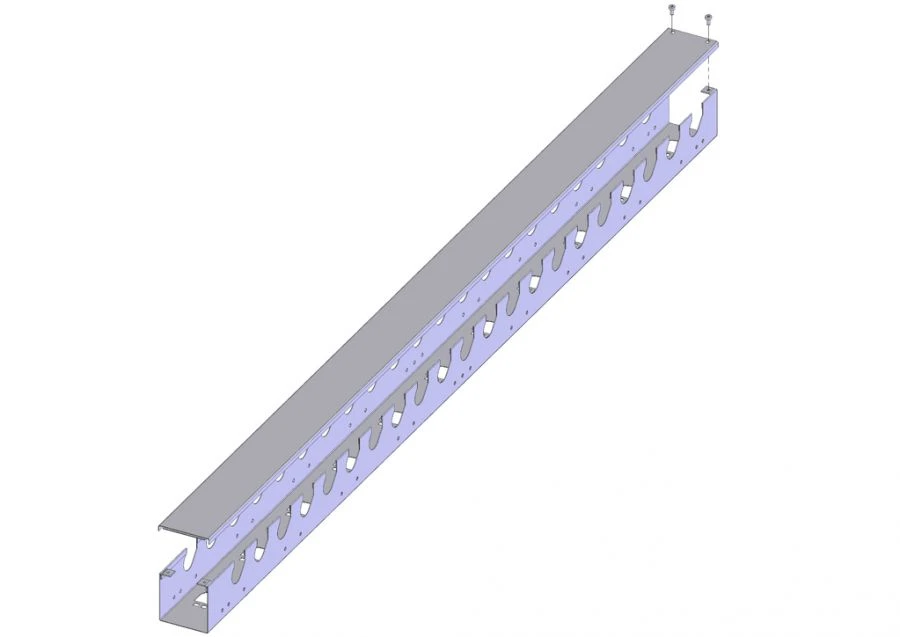 Vertical cable organiser for racks