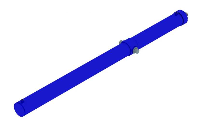 Hydraulic cylinder 1198.00.00.00.00 (125x80-2000, mm), 20MPa