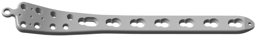 Medial condyle plate with s/c (4...10 holes, length 134...242mm) right, left