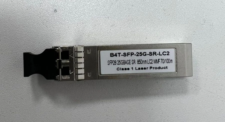 B4T-SFP-25G optical modules comprising: 25G-SR-LC2; 25G-LR-LC2; 25G-SR-MR-LC2; 25G-LR-MR-LC2
