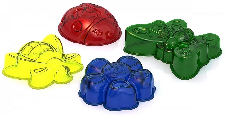 Sand Set #141 SPOTLIGHT (mould "Butterfly", 3 moulds "Ladybug, Bee, Flower")