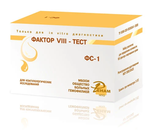 Reagent kit for determination of blood coagulation factor VIII activity (Factor VIII-test) according to TU 9398-020-05595541-200