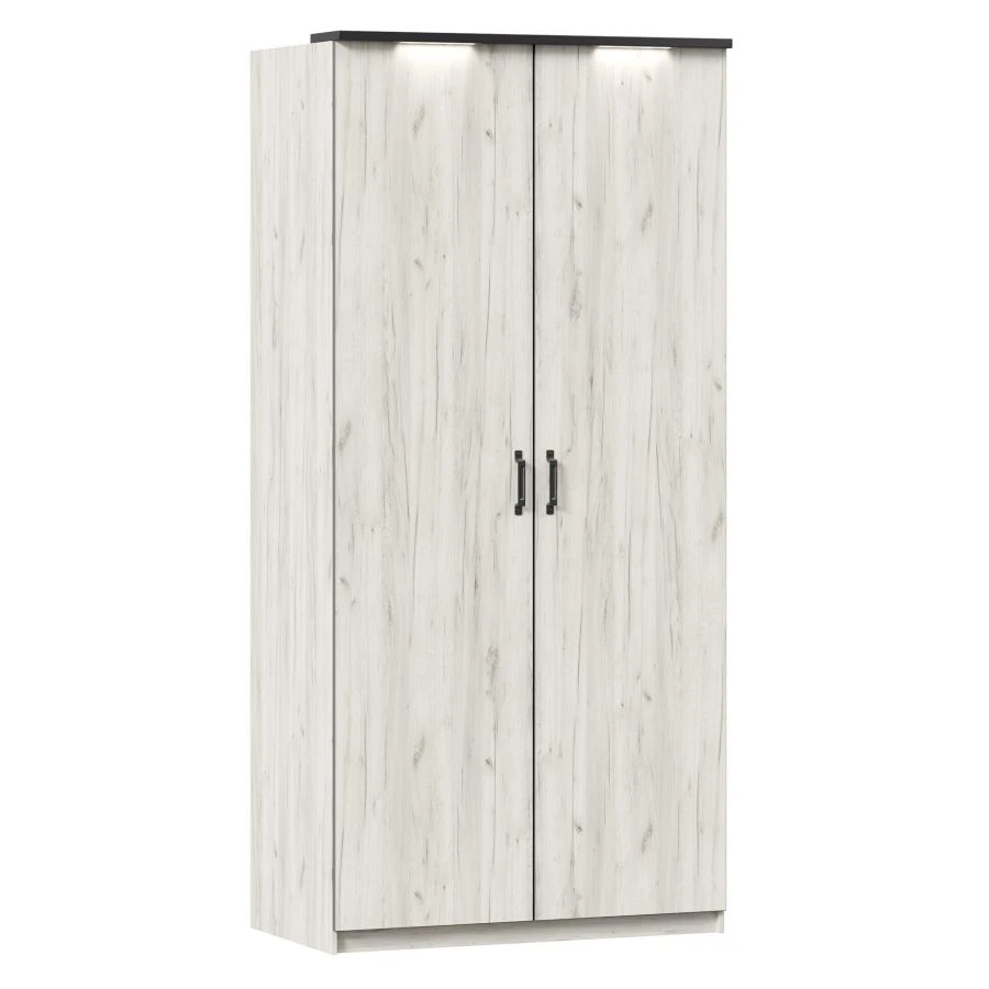 Techno LD.678130.000 Double-leaf wardrobe (cabinet) (Oak Gold/Black )