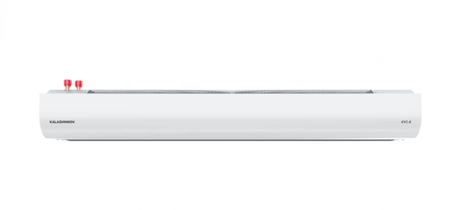 Stationary electric heat curtain with water heat exchanger, KALASHNIKOV trade mark, model KVC-B15W14-11