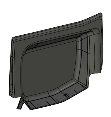 GARNITURE AV COTE AR D ASS/ Right rear trim 96822119ZD