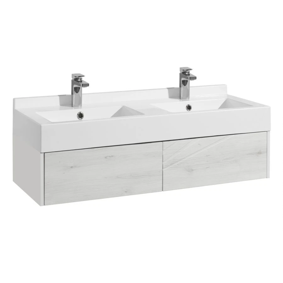 Cabinet under sink Aquaton Sakura 120 alder navarra, white gloss 1A219701SKW801.A219.7.01S.KW8.0