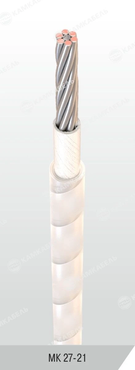Wiring wire with combined insulation for operation at rated voltage up to 380 V with frequency up to 10000 Hz and at direct volt