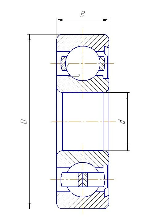 Bearing 6-60203-ETU 100/3