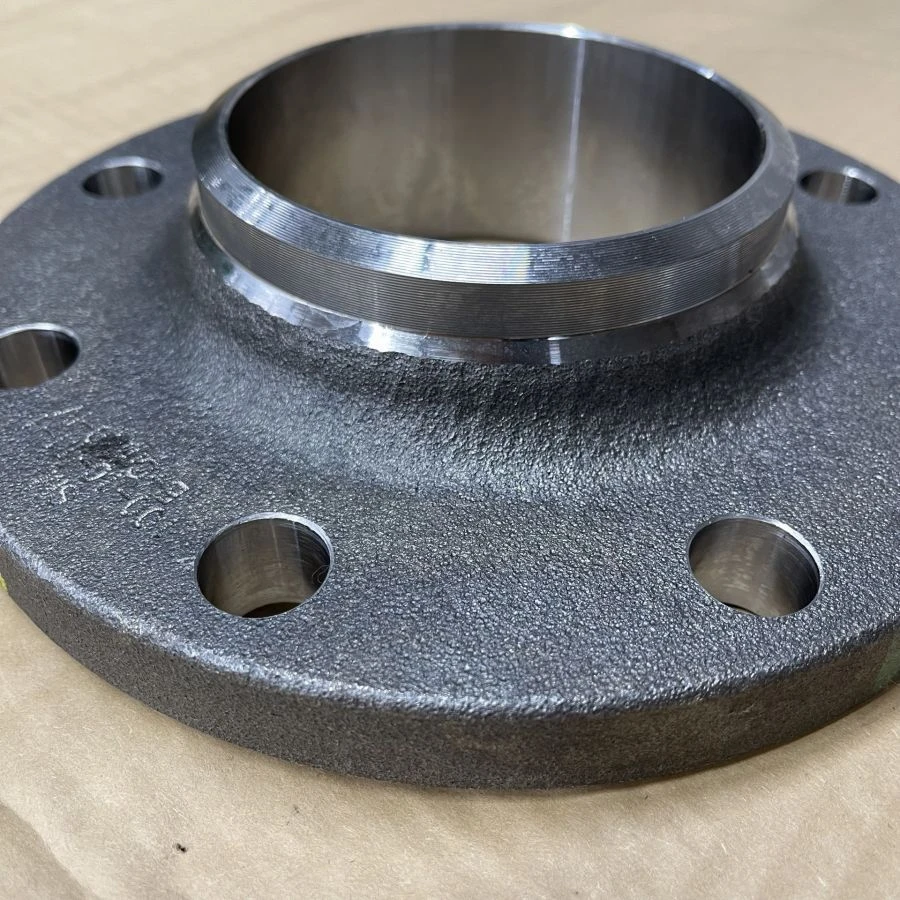 Steel butt welded flange