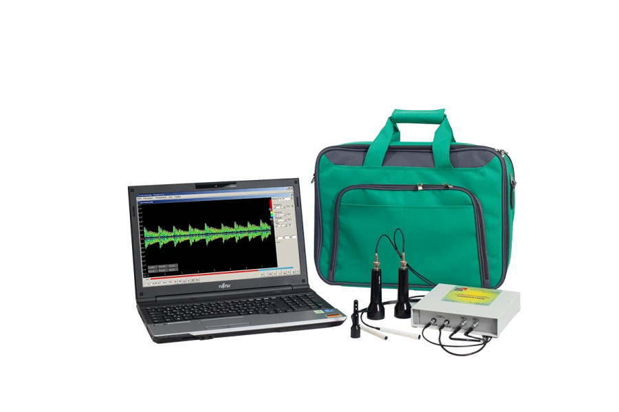 Blood flow velocity analyser ultrasonic Doppler with functions of two-channel echoencephalograph computerised "K".