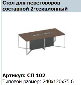 "SPEECH" End section conference table top (set of 3 pcs.) Art. no. SP 402