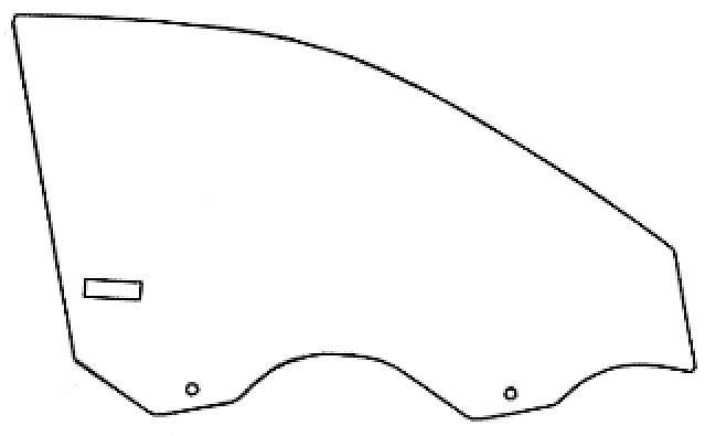 Great Wall CHB037-R front door window (right) Code 00774TDR02001