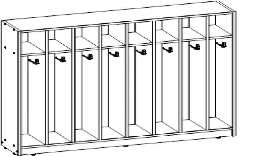 Towel cabinet TV-DShP-6.5.01-01