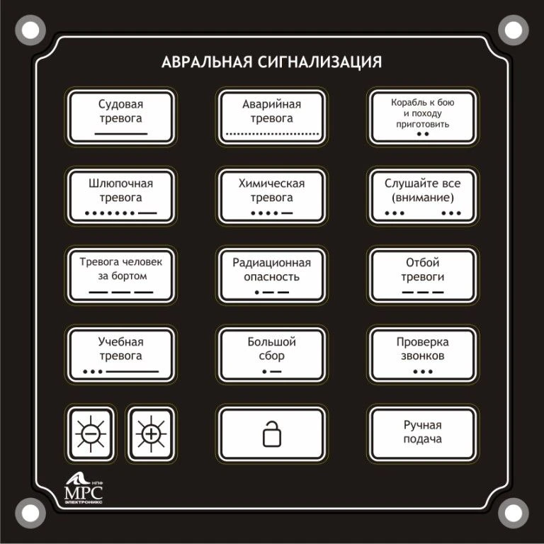 Panel of automatic supply of auroral signals AC-212