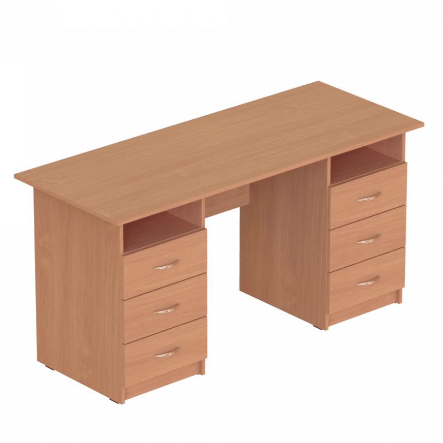 Two-desk writing desk with drawers