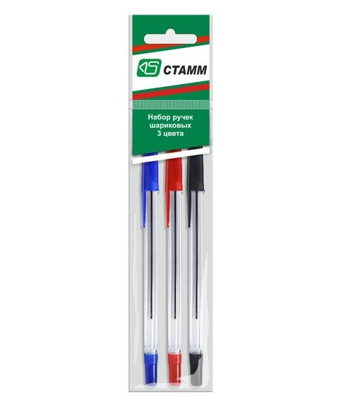 Set of pens STAMM 111 3-colour 0,7mm oil-based rod