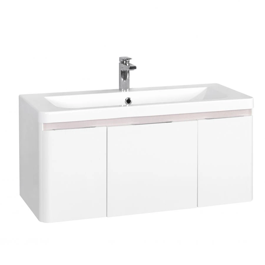 Pedestal cabinet under sink Aquaton Sherill 105 white 1A206301SH0101.A206.3.01S.H01.0