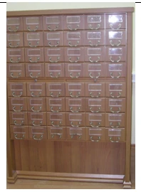Catalogue cupboard with 40 drawers Classic series
