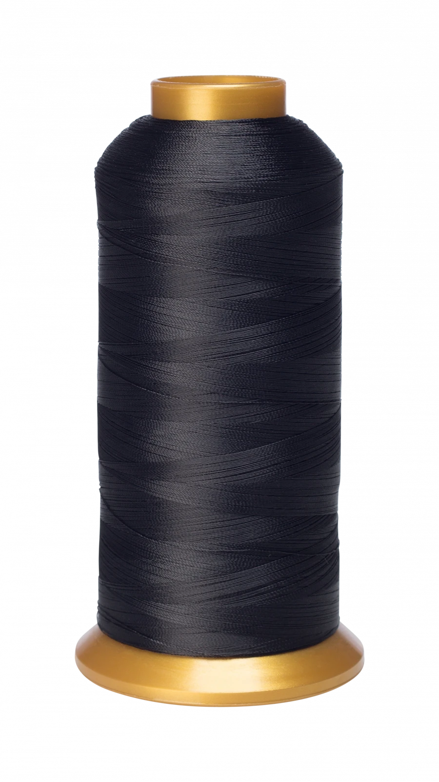 Synthetic sewing threads made of complex polyester yarns 22L