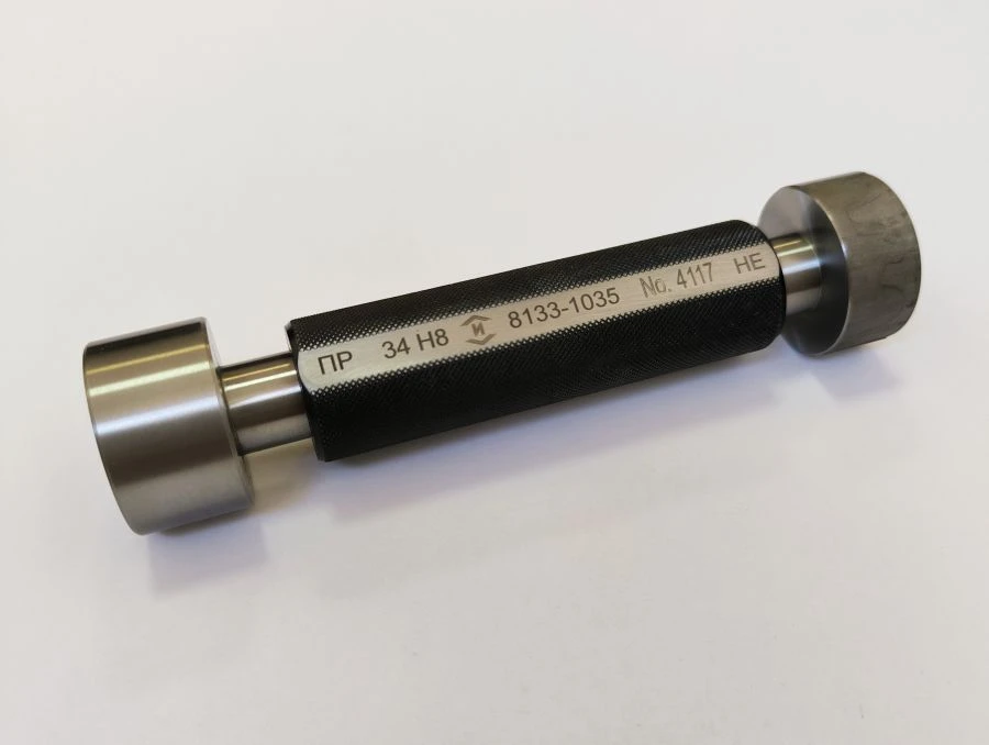 Smooth double-sided calipers with incomplete non-passing inserts with diameter from 6 to 50 mm