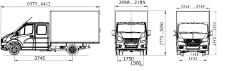 Medical (fluorograph) complex, modification: 2250JJ is produced on the basis of GAZ chassis and GAZ (GAZelle NEXT), modification