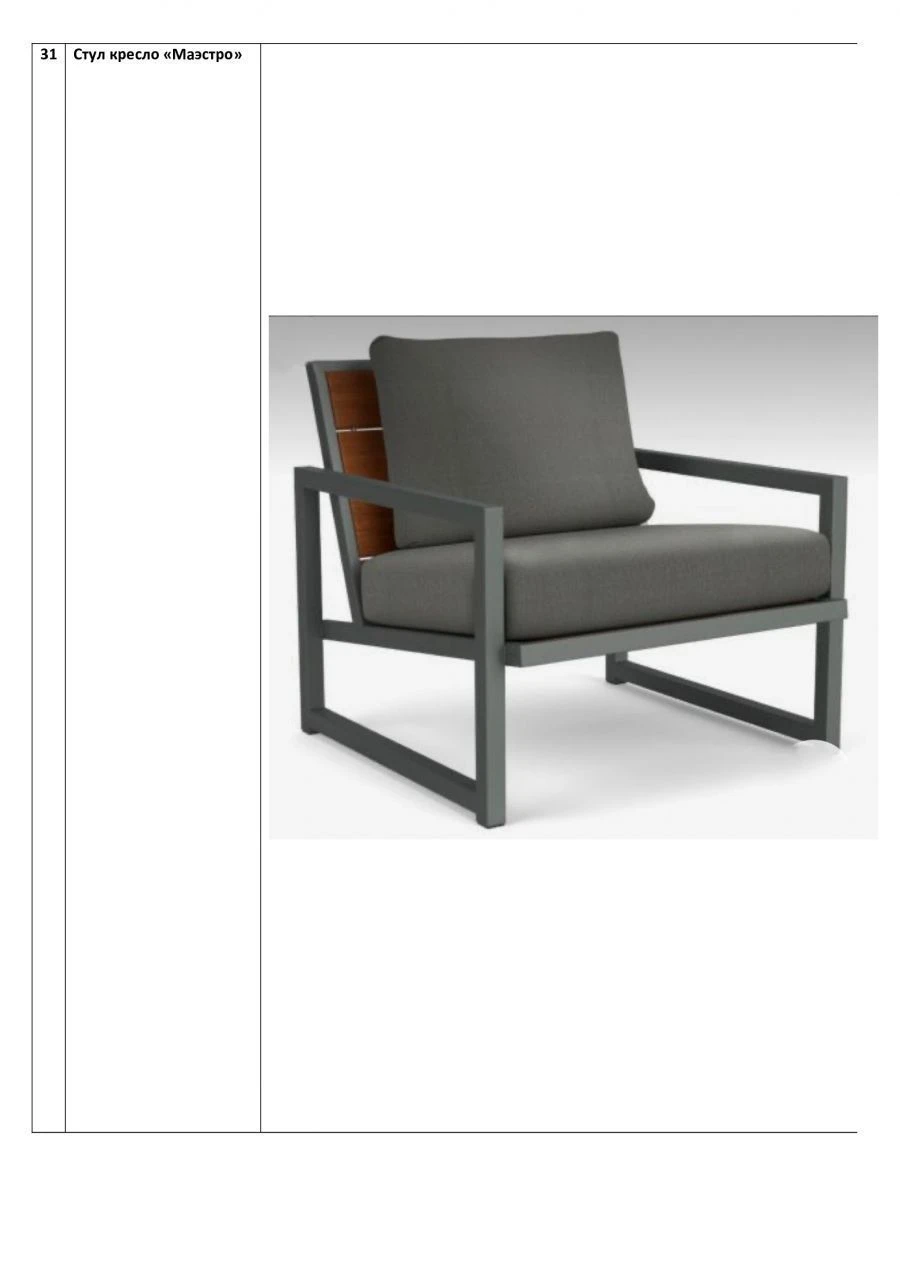 Chair armchair "Maestro"
