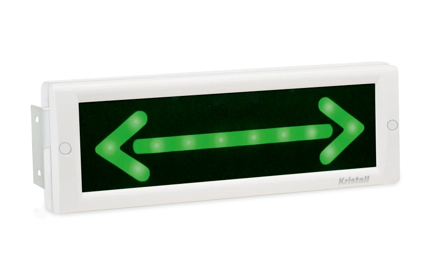 Fire alarm light siren KRISTALL-12-DIN2 D (double-sided)