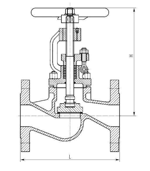Steel flanged shut-off valve KZ DN 6-600 PN 1.6-16 MPa