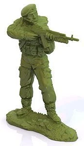 Soldiers of the Russian Airborne Forces (1 piece in a pack: scout with a knife or a gunner with a machine gun)