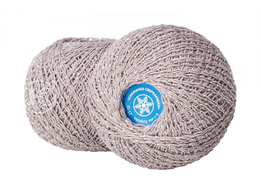 Cotton knitting thread Snowflake sparkling