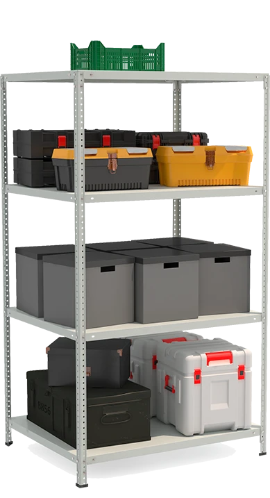 Metal shelf reinforced shelving unit model STF Shelf 1084-1.8
