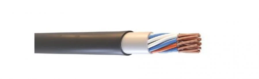 Flame retardant control cables, not spreading combustion, with insulation and sheathing made of polymer compositions, not contai