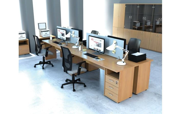 Wooden desks for offices, administrative premises: "EASY ONE" collections