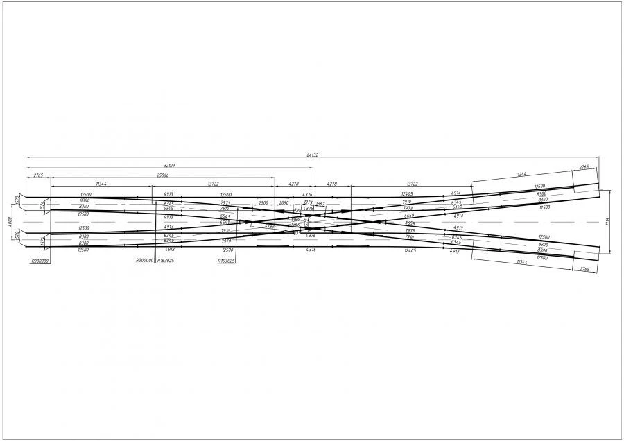 Crossing ramp of type P65 grade 2/9 (project 2975.00.000)