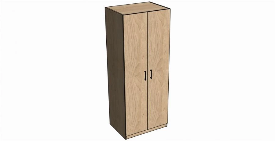 Wardrobe for clothes and linen "Rona/Ilga", 800x2050x600