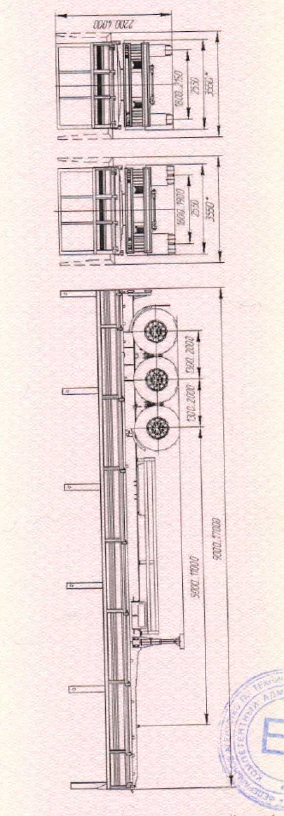 Flatbed semi-trailer, mark UST, type 946511, modification 946511-000J3??-??, manufactured according to TU 4525-049-53838447-2012