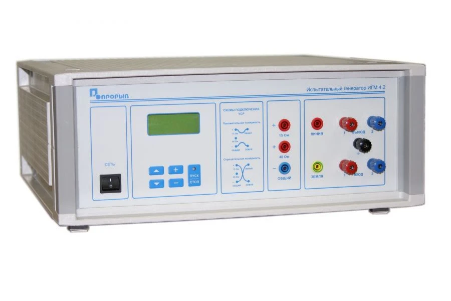 Test generator of microsecond pulse interference of high energy IGM 4.2
