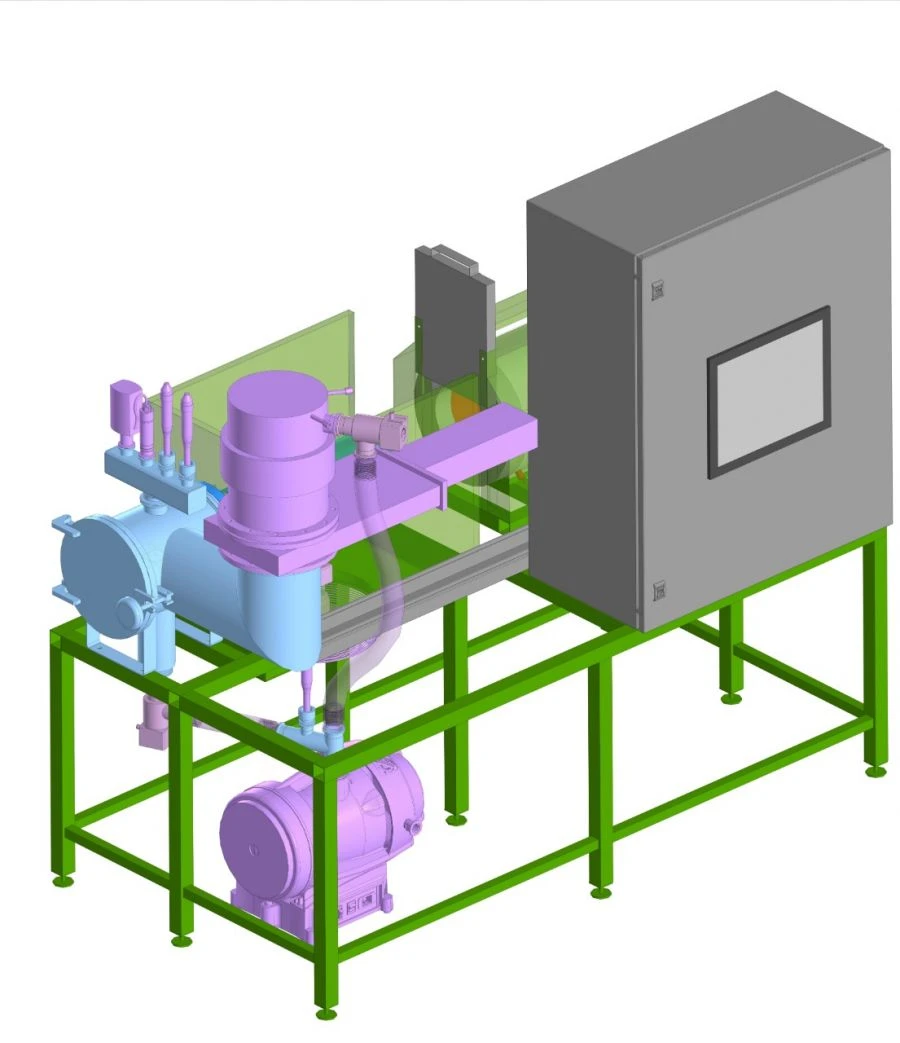 High vacuum furnace with microprocessor control T-2,5.4.E-11TS-N