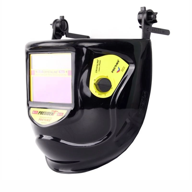 Welder's face shield with PRESIDENT CRYSTALINE® Yamal hard hat fastening, article no. 05545.